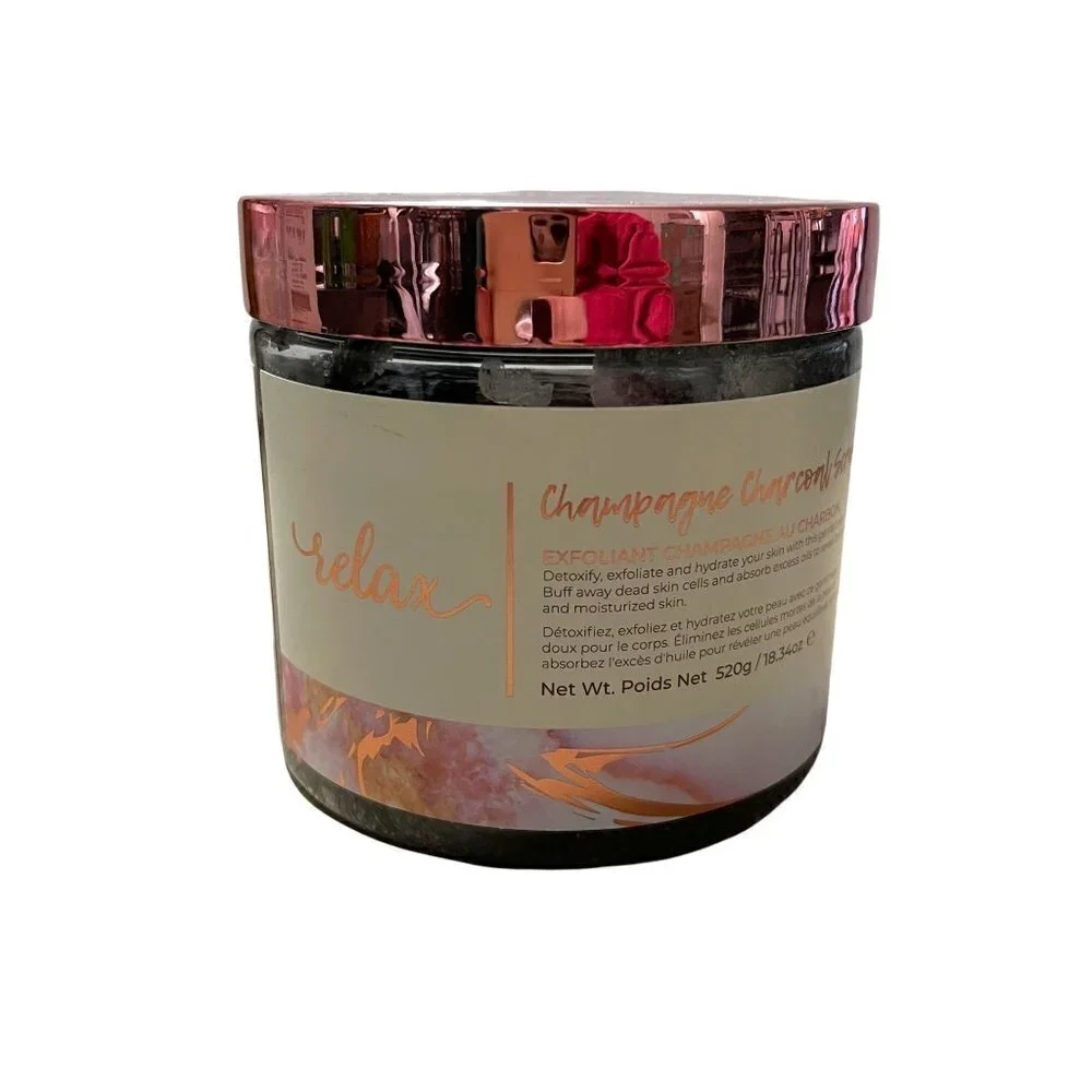Manna Kadar Beauty New Champagne Charcoal Scrub Polish Hydrate 520g/18.34 oz